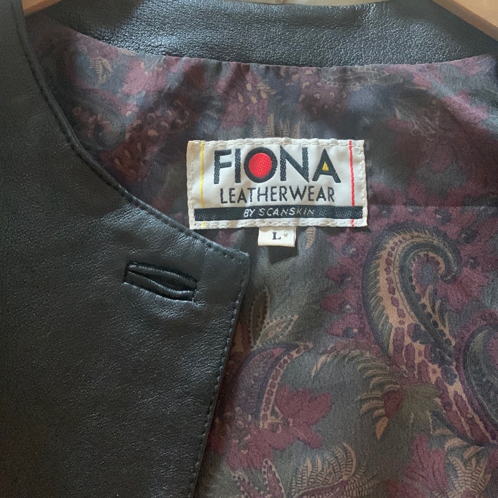 Vintage Fiona Leatherware Jacket - L- Great Used Condition